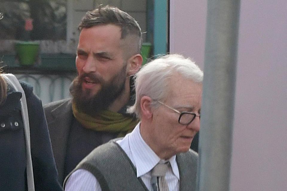 Tilda Swinton sul set di 