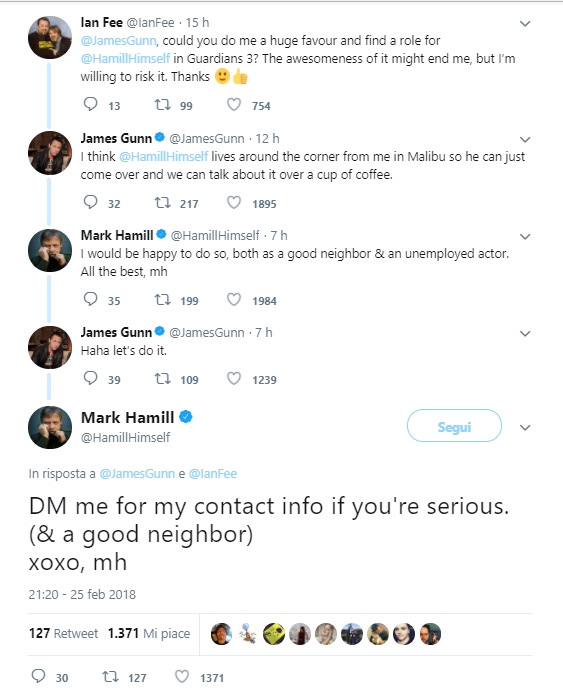 Mark Hamill vorrebbe entrare nel cast di 