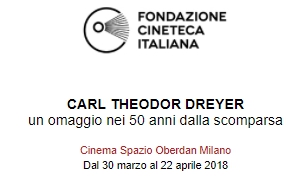 Fondazione Cineteca Italiana presenta: Carl Theodor Dreyer – Un omaggio nei 50 anni dalla scomparsa