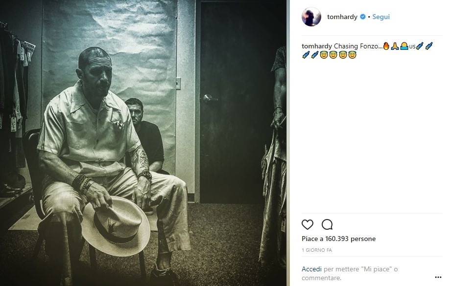 Tom Hardy è Al Capone nella prima foto dal set