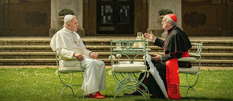I due Papi: Jonathan Pryce e Anthony Hopkins nel trailer italiano del film Netflix