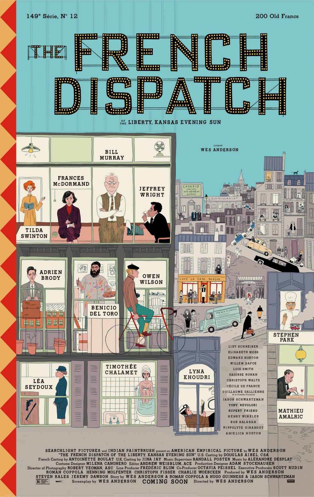 The French Dispatch: in attesa del trailer, ecco il poster ufficiale