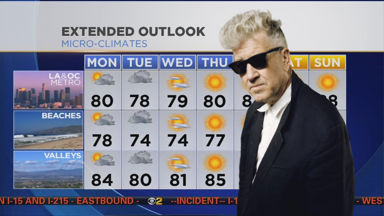 David Lynch meteorologo in quarantena