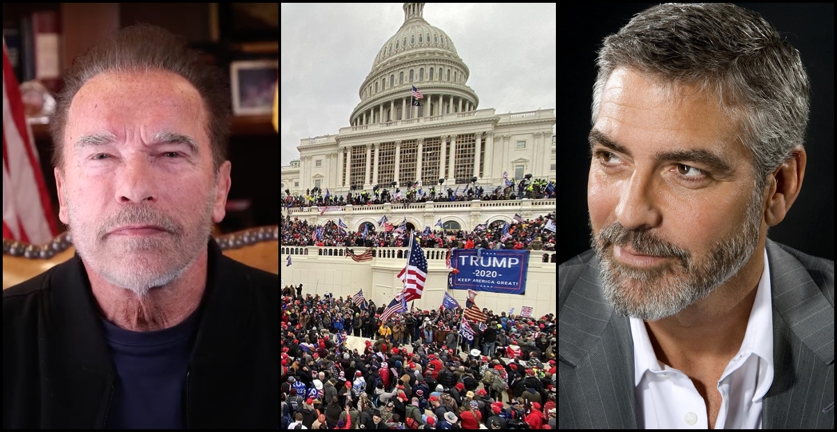 Assalto a Capitol Hill: Schwarzenegger e Clooney si scagliano contro Trump 