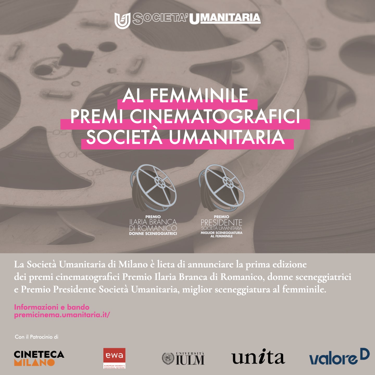 Al femminile: premi cinematografici Società Umanitaria - Prima edizione
