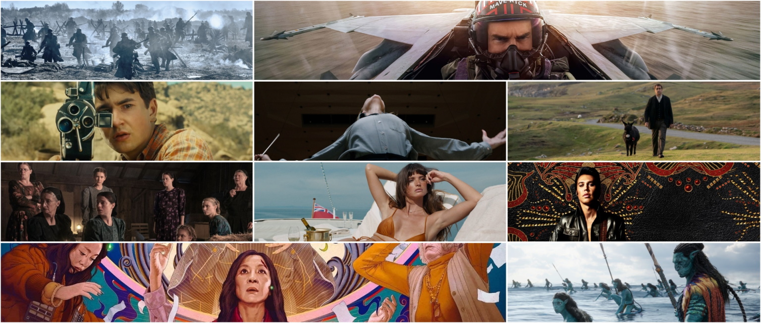 OSCAR 2023 – La classifica dei 10 candidati come Miglior film