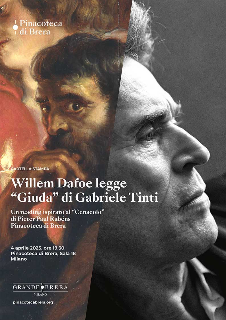Willem Dafoe legge “Giuda di Gabriele Tinti, un reading ispirato al “Cenacolo di Pieter Paul Rubens