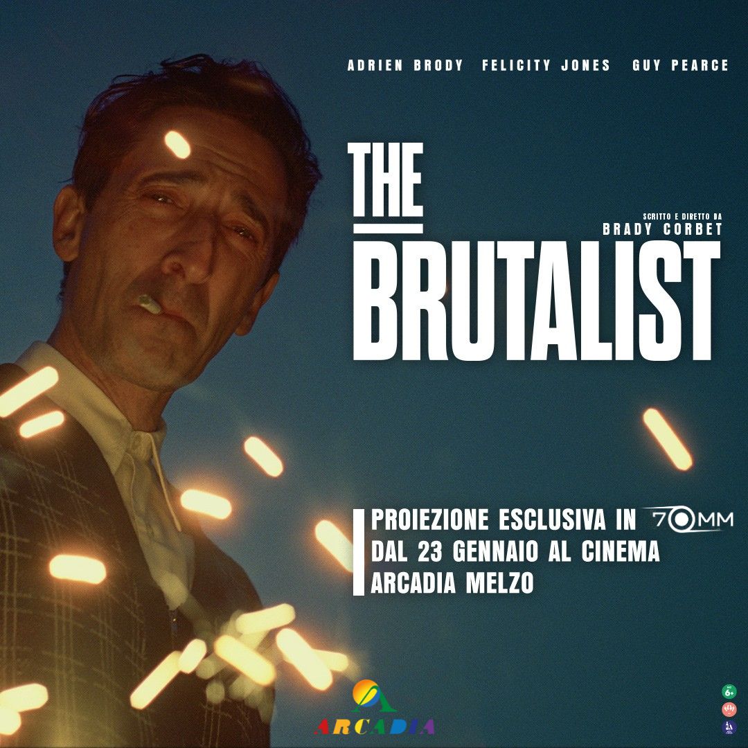 Arcadia Cinema Melzo: The Brutalist in 70MM in esclusiva da giovedì 23 gennaio 2025