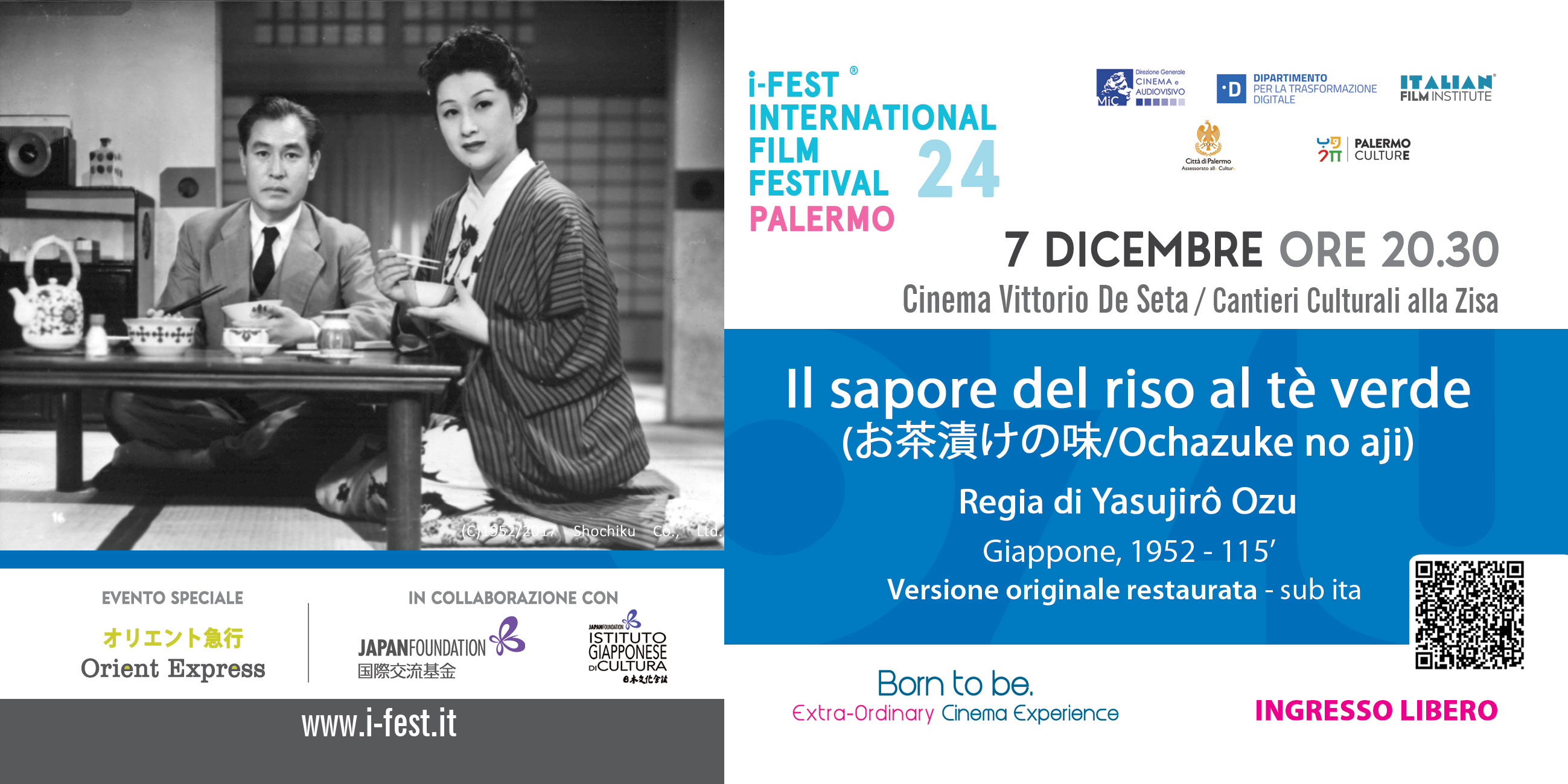i-Fest International Film Festival presenta Il sapore del riso al tè verde di Yasujir Ozu