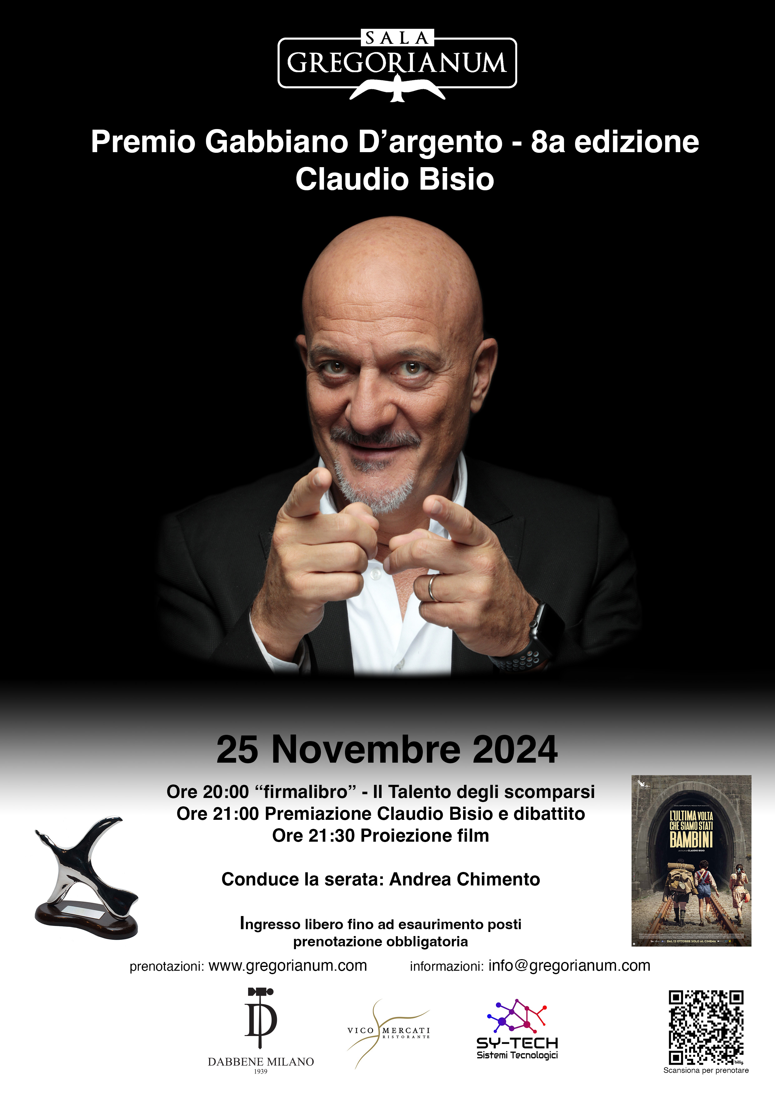 A Claudio Bisio il Premio Gabbiano d'Argento 2024