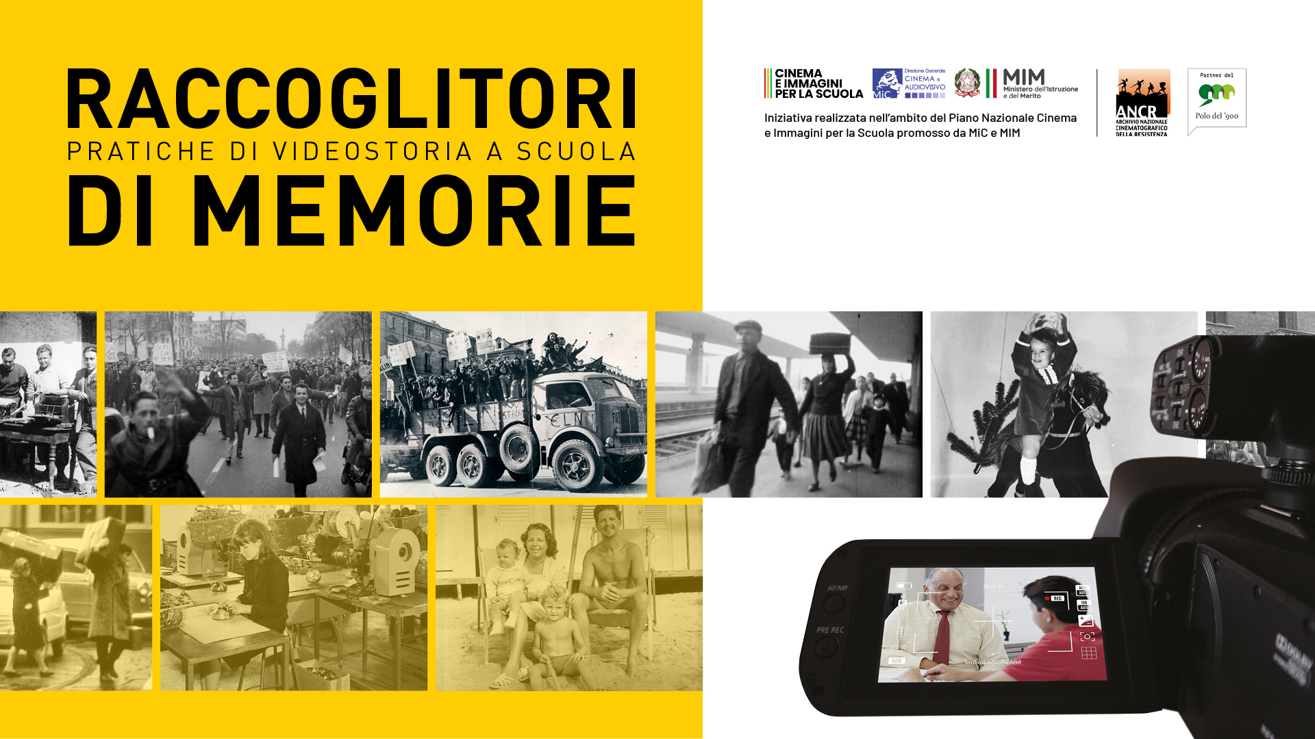 Raccoglitori di Memorie. Pratiche di videostoria a scuola: una giornata di proiezioni e incontri con l'evento conclusivo Il raccolto