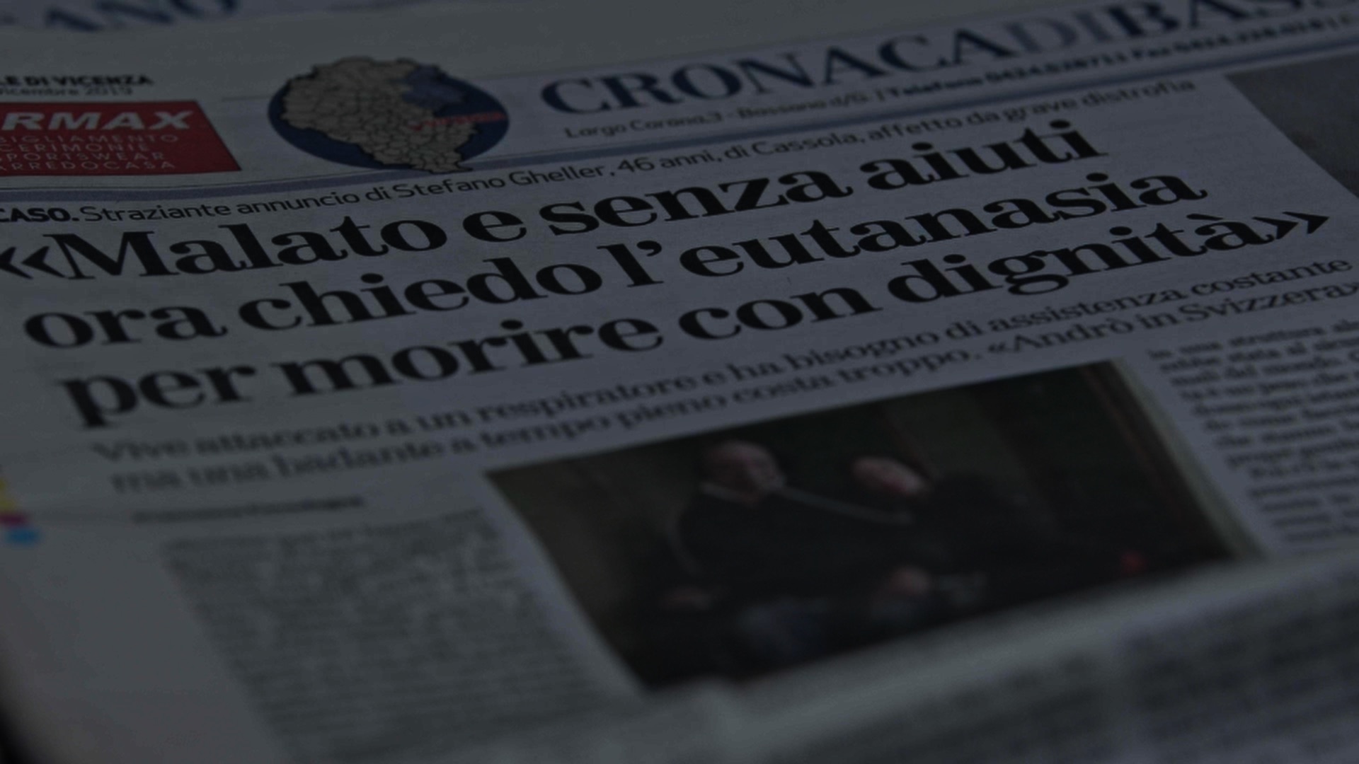 DAL 20 OTTOBRE AL CINEMA “LASCIATEMI MORIRE RIDENDO”  Il documentario su Stefano Gheller, diretto da Massimiliano Fumagalli