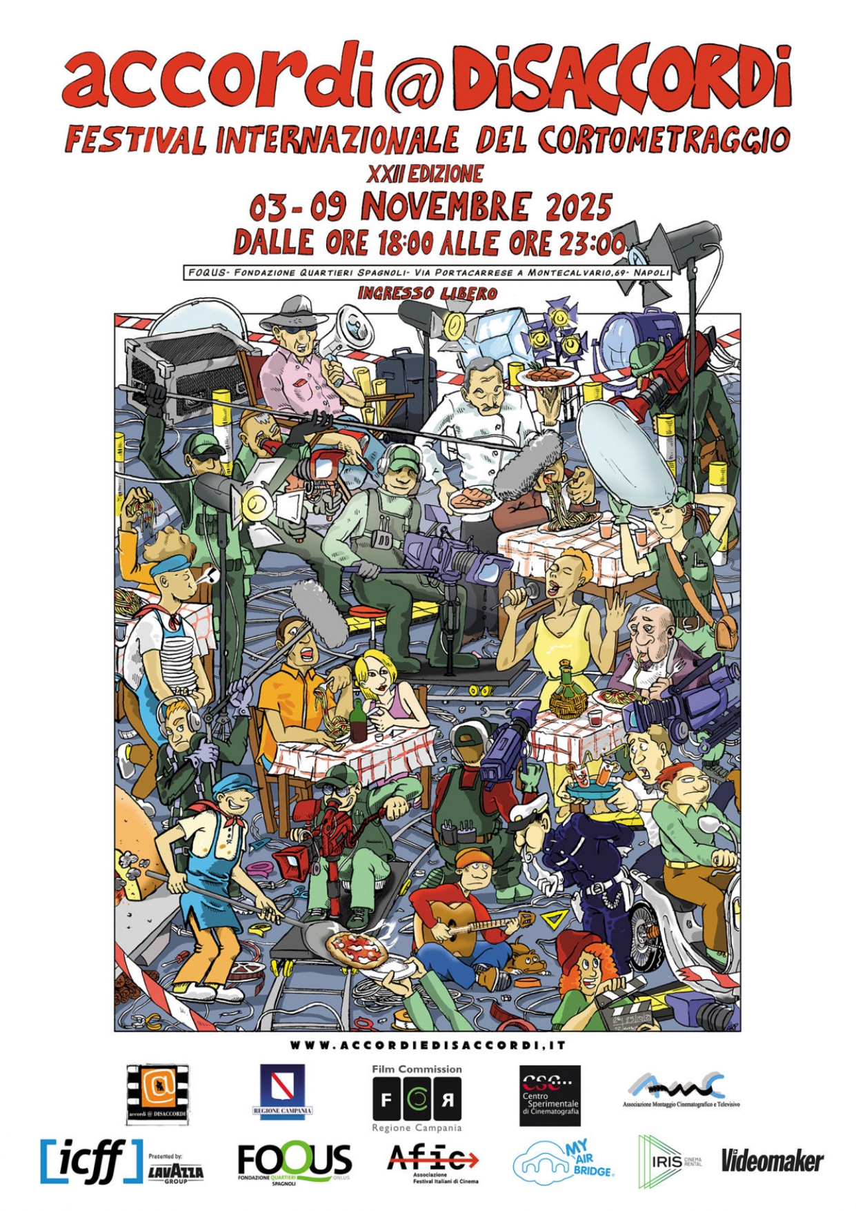 Tutto pronto per accordi @ DISACCORDI - Festival internazionale del cortometraggio - 22a  edizione a Napoli