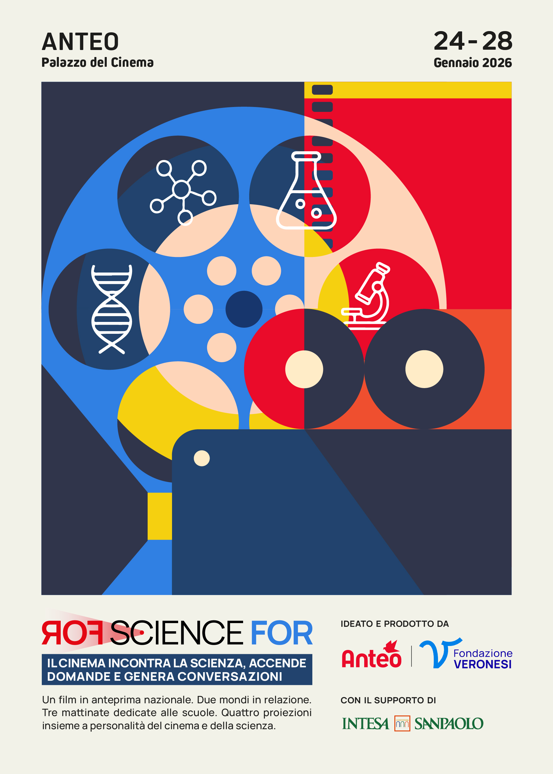 Anteo e Fondazione Umberto Veronesi ETS danno vita ad una rassegna tra cinema e scienza