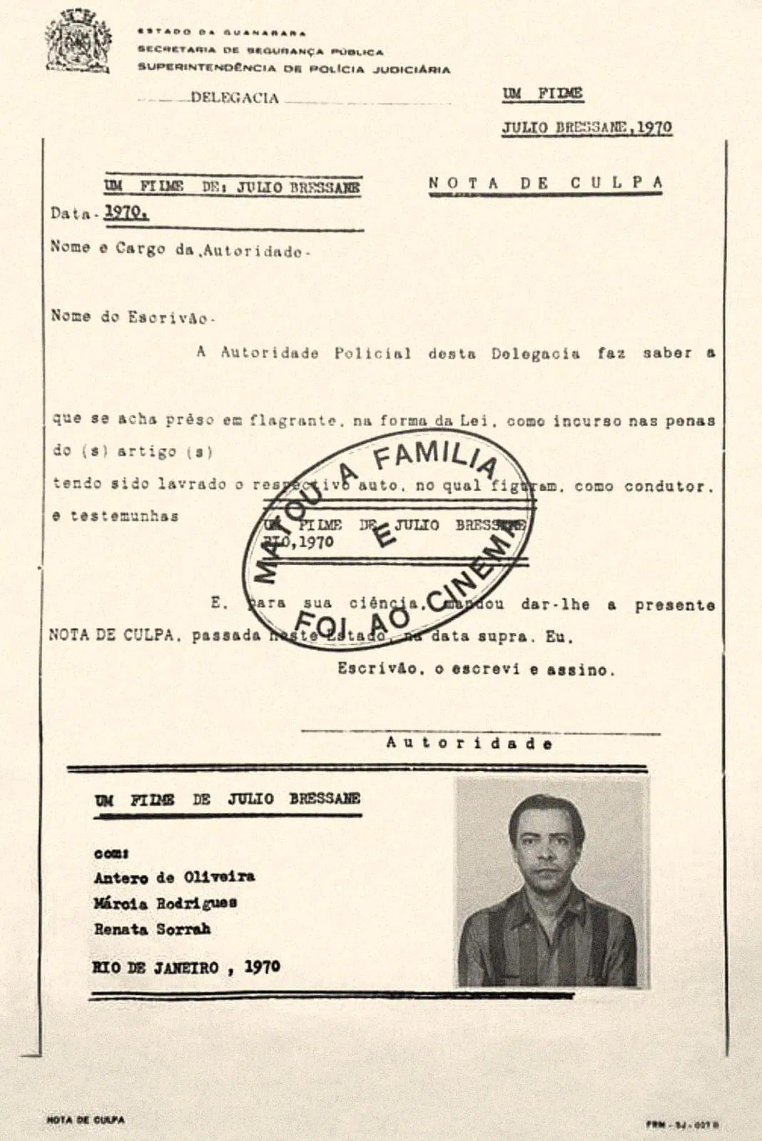 Uccise la famiglia e andò al cinema