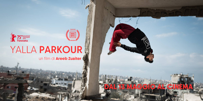Yalla Parkour, film della della regista di origine palestinese Areeb Zuaiter, in sala dal 13 maggio