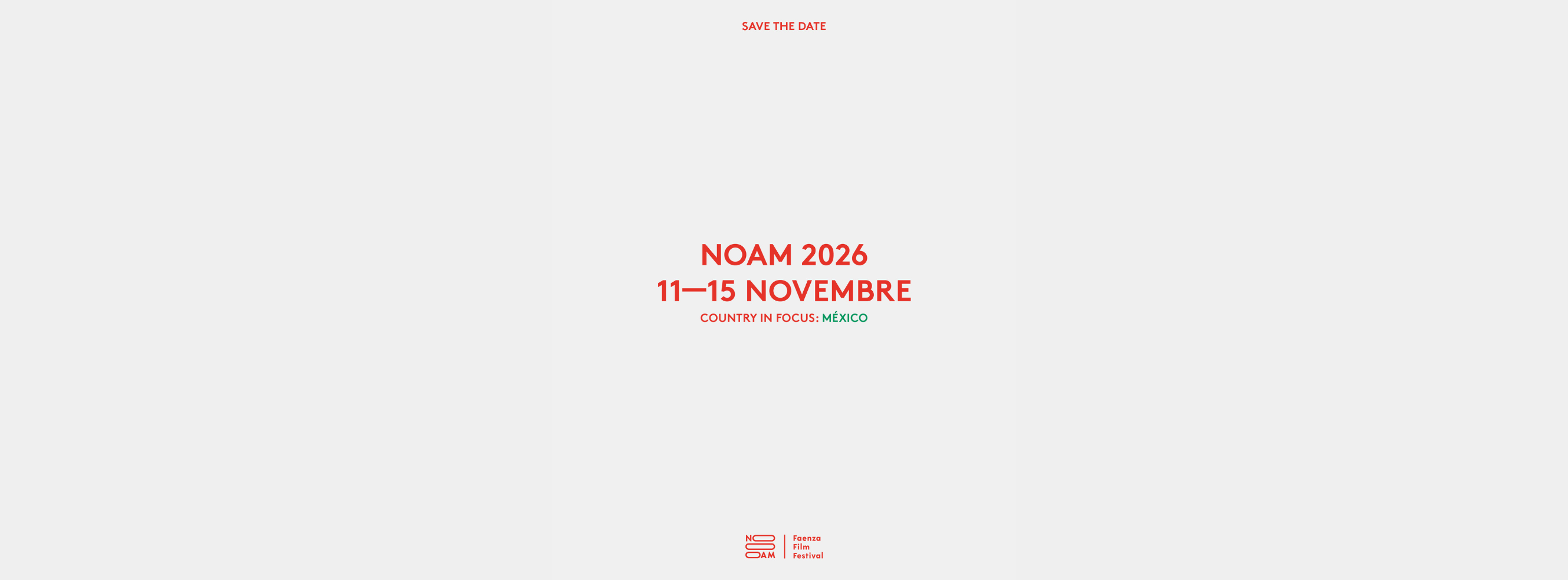 Dall'11 al 15 novembre la quarta edizione del NOAM Faenza Film Festival